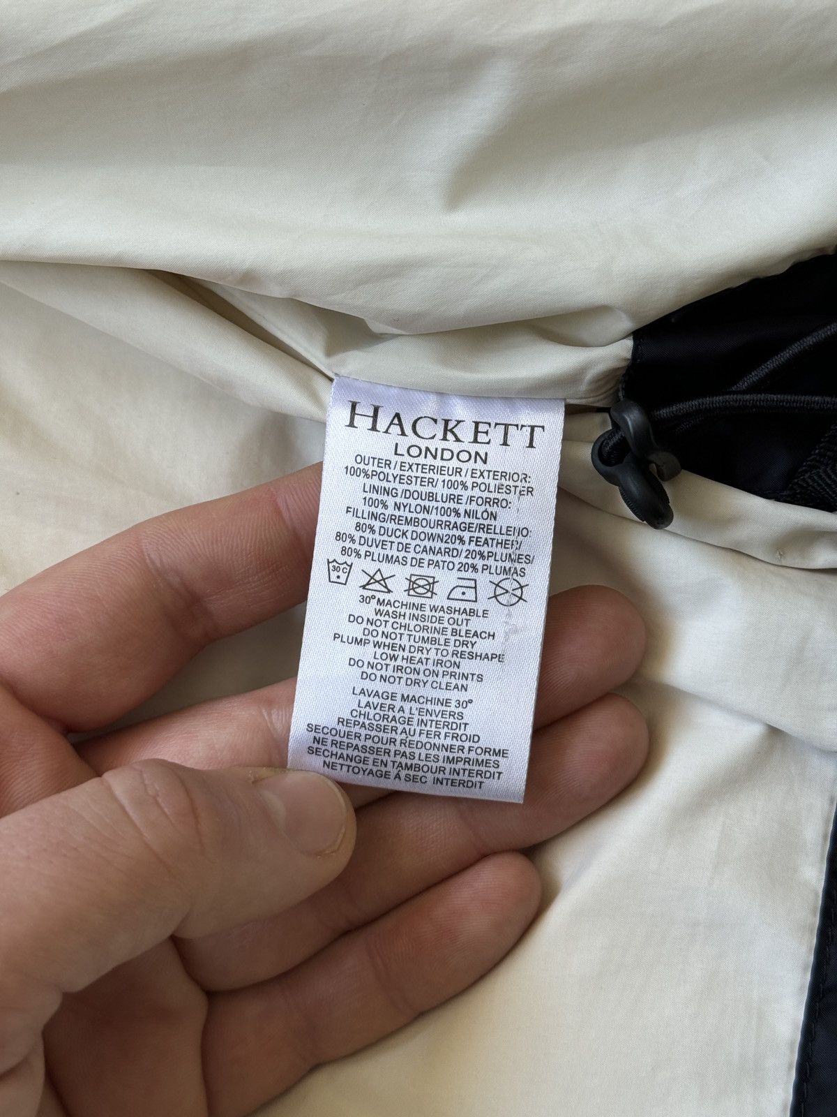 Hackett Hackett London Nylon Down Puffer Vest Navy Inner Hood Size US M / EU 48-50 / 2 - 14 Thumbnail