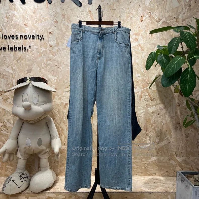 Balenciaga Balenciaga size L Fake Two-Piece Shirt and Wide-Leg Washed Size US 28 / EU 44 - 1 Thumbnail