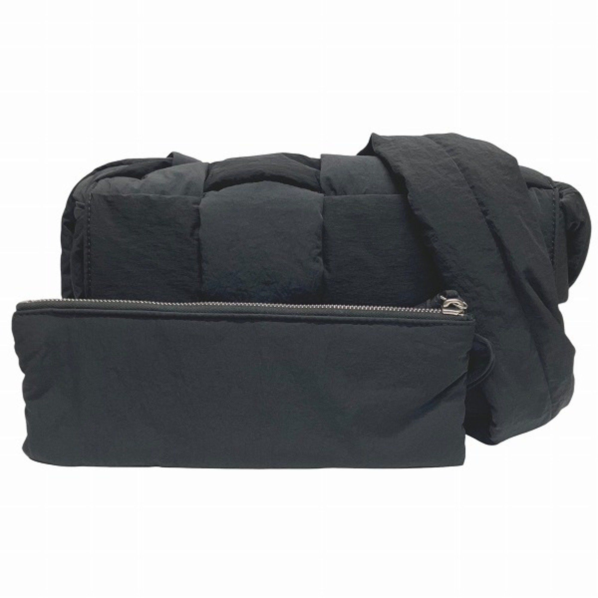 Bottega Veneta Intrecciato Padded Tech Cassette 628951 Bag Shoulder Women's in Black