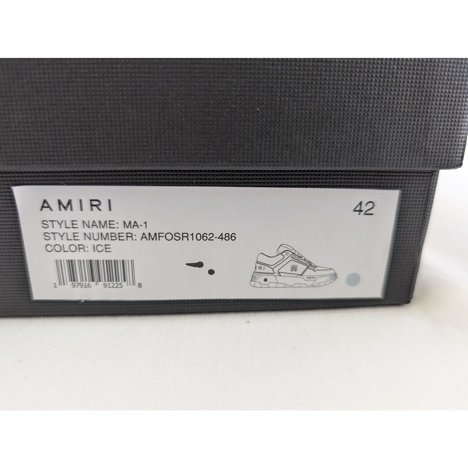 Amiri o1rshd1 Q:2 / MA-1 Sneakers in Ice Blue Size US 9 / EU 42 - 20 Thumbnail
