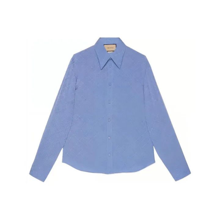 Gucci Gucci x Harry Styles Blue Shirt Size US XXS / EU 40 - 1 Thumbnail