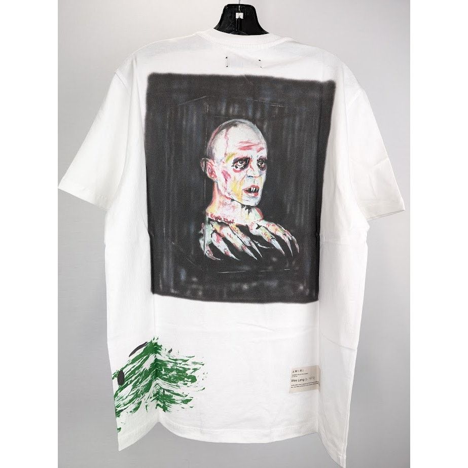 Amiri o1rshd1 Wes Lang Blood 38" Tee Shirt in White Size US S / EU 44-46 / 1 - 11 Thumbnail