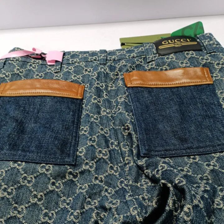 Gucci Gucci Gucci Vintage GG Denim Pants for Men -2506 Size US 32 / EU 48 - 8 Thumbnail