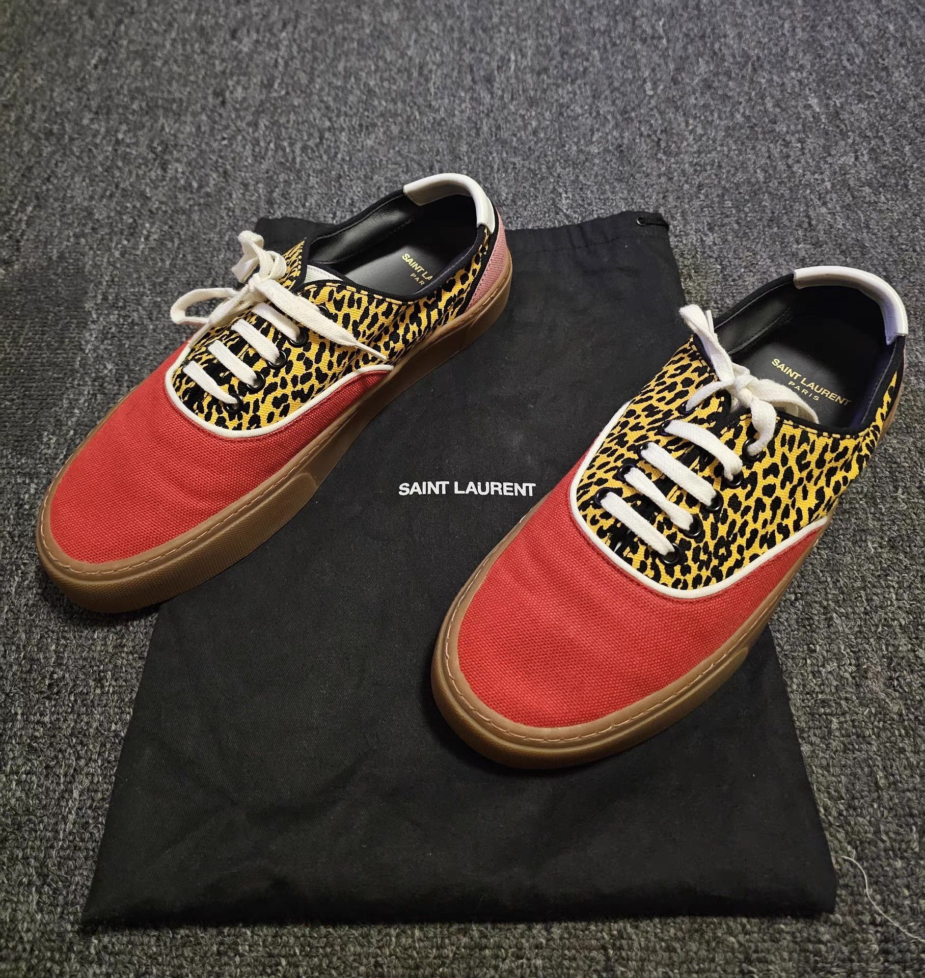 Saint Laurent Paris Saint Laurent Leopard Print Sneakers, Size US 7 / EU 40 - 3 Thumbnail