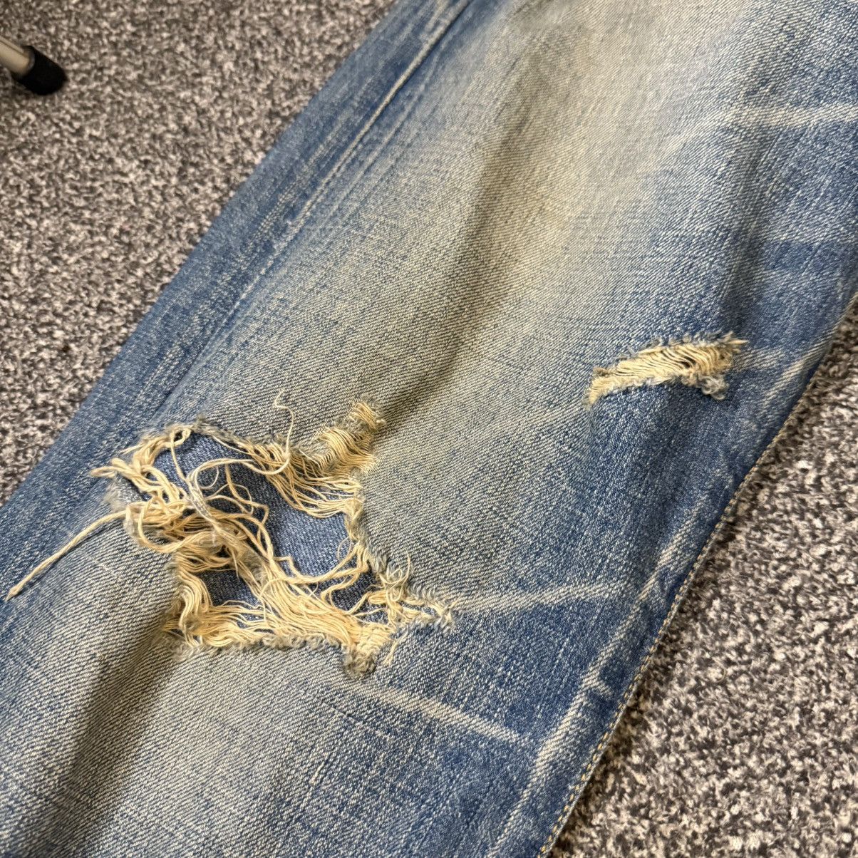 Levi's Vintage Clothing 🔥🇯🇵 Vintage 90s Japanese Levis 501 Distressed Denim Size US 29 - 6 Thumbnail
