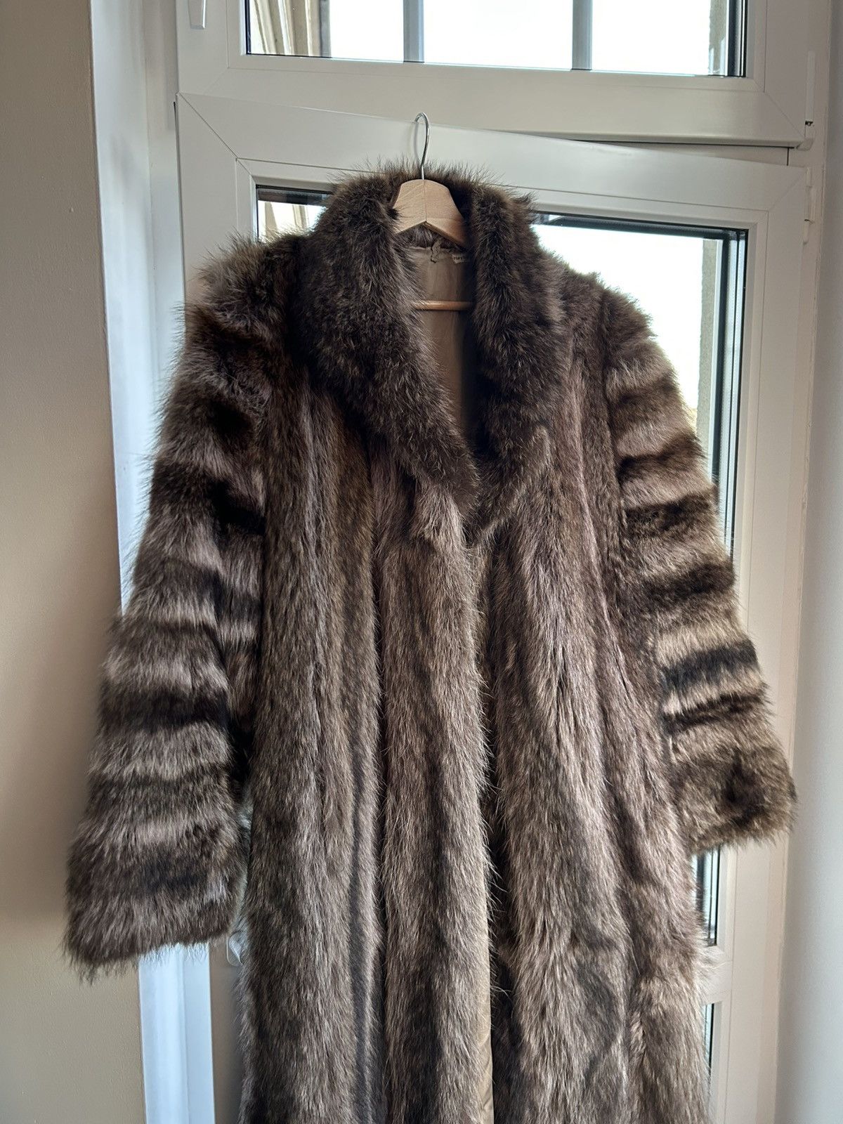 Vintage Vintage Raccoon Fur Cloak Avant Garde Archive 90s Rare Size US L / EU 52-54 / 3 - 4 Thumbnail
