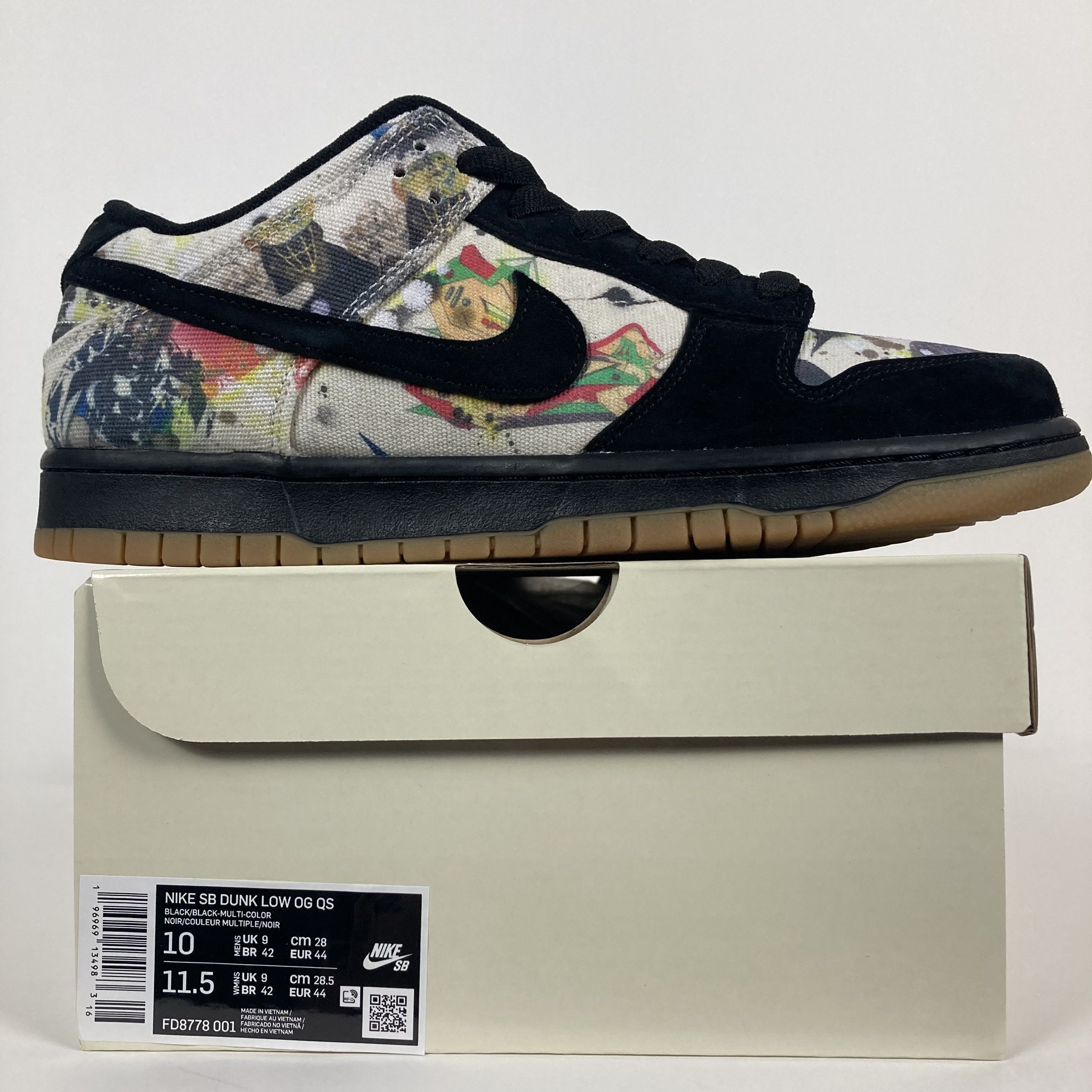 Supreme Nike SB Dunk Low Rammellzee FD8778-001