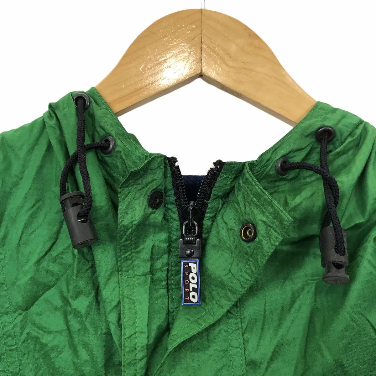 Polo Ralph Lauren Vtg 90 POLO SPORT RALPH LAUREN Green Hoodie Tactical Jacket Size US L / EU 52-54 / 3 - 3 Thumbnail