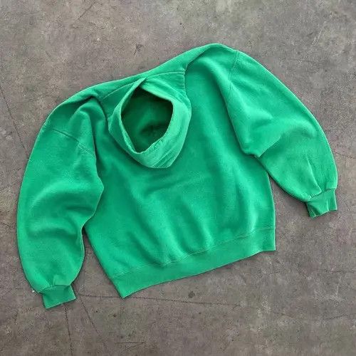 Japanese Brand Hoodie Letter print green retro loose hoodie Size US L / EU 52-54 / 3 - 2 Thumbnail