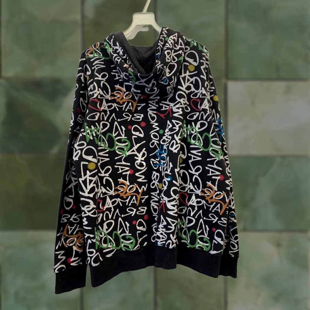 CO Mecca Denim Co Full Zip Hoodie Mens S Black Graffiti Print Streetwear Y2K 126 Size US S / EU 44-46 / 1 - 1 Thumbnail