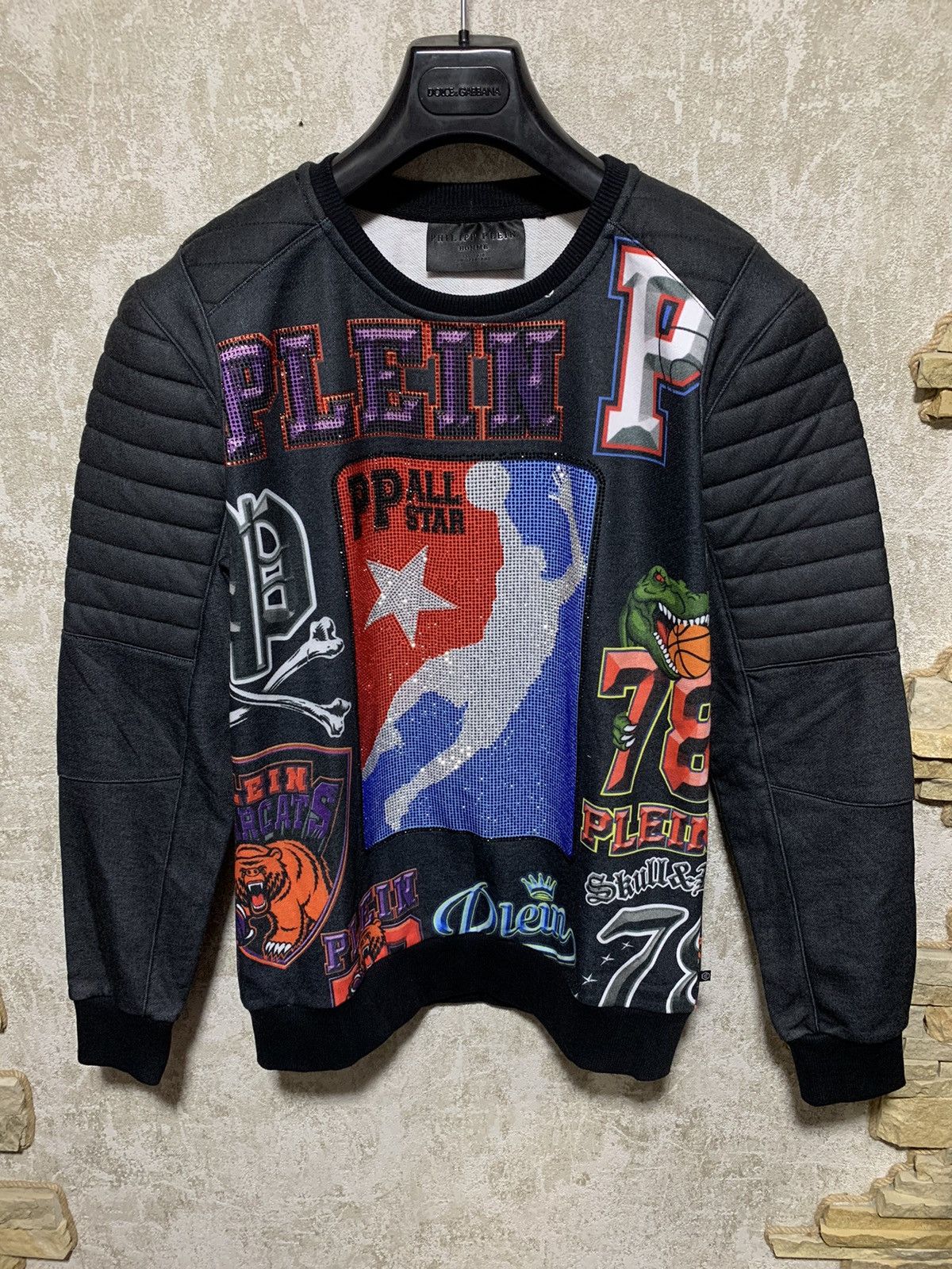 Philipp Plein Philipp Plein basketball rhinestone printed sweatshirt Size US L / EU 52-54 / 3 - 1 Thumbnail