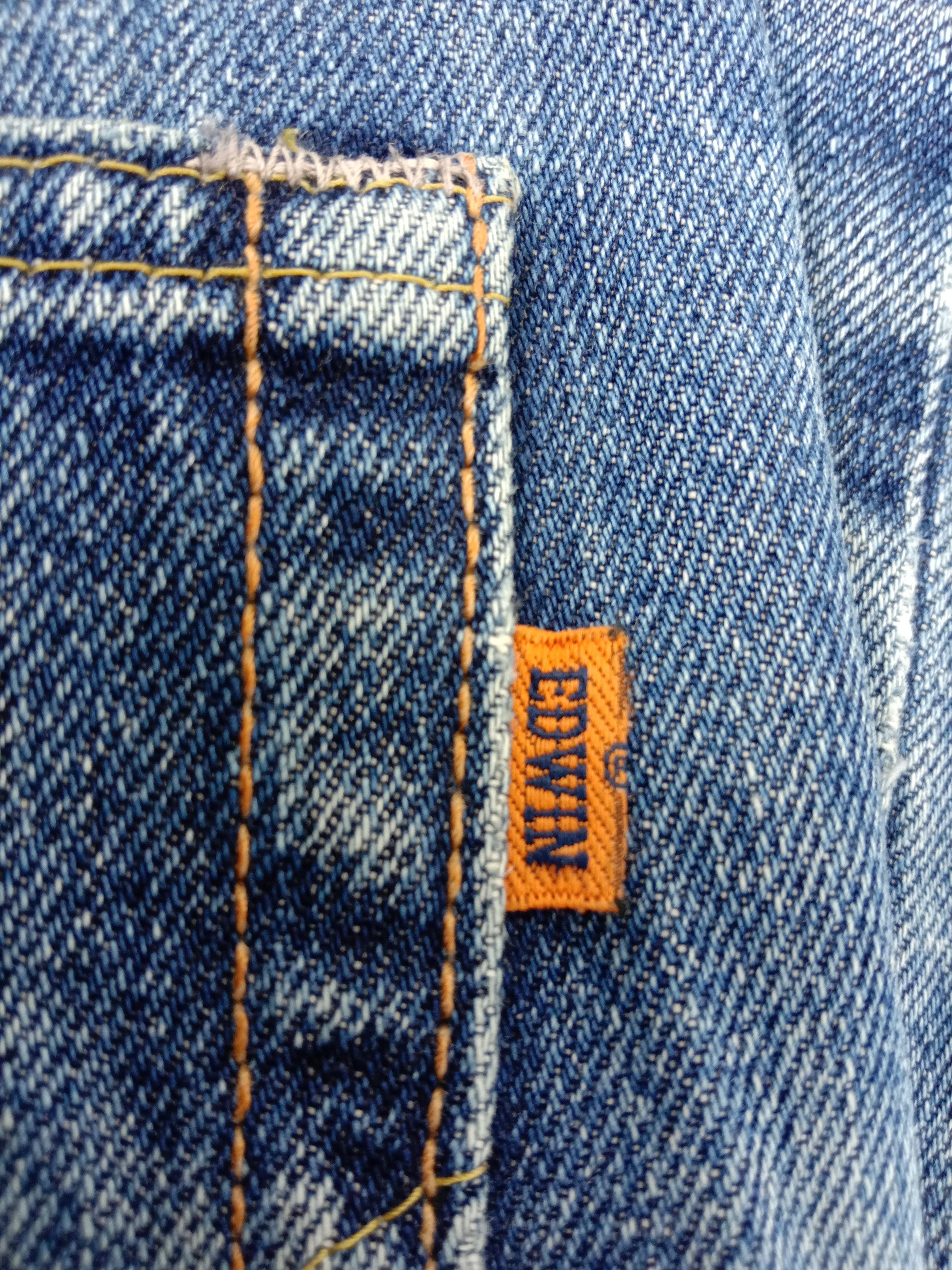Edwin Vintage Edwin 505x Selvedge Orange Tab Distressed Jeans Size US 32 / EU 48 - 11 Thumbnail