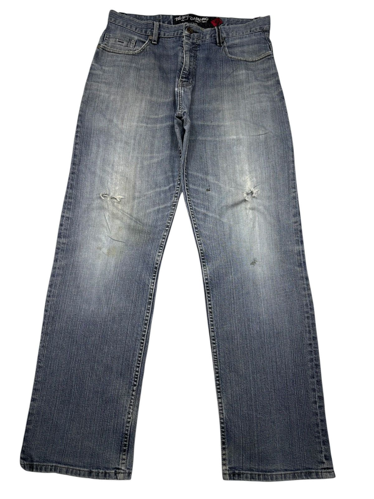 Hysteric Glamour BILLABONG CAMARO STRAIGHT LEG DISTRESSED DENIM LOOSE JEANS Size US 33 - 2 Thumbnail