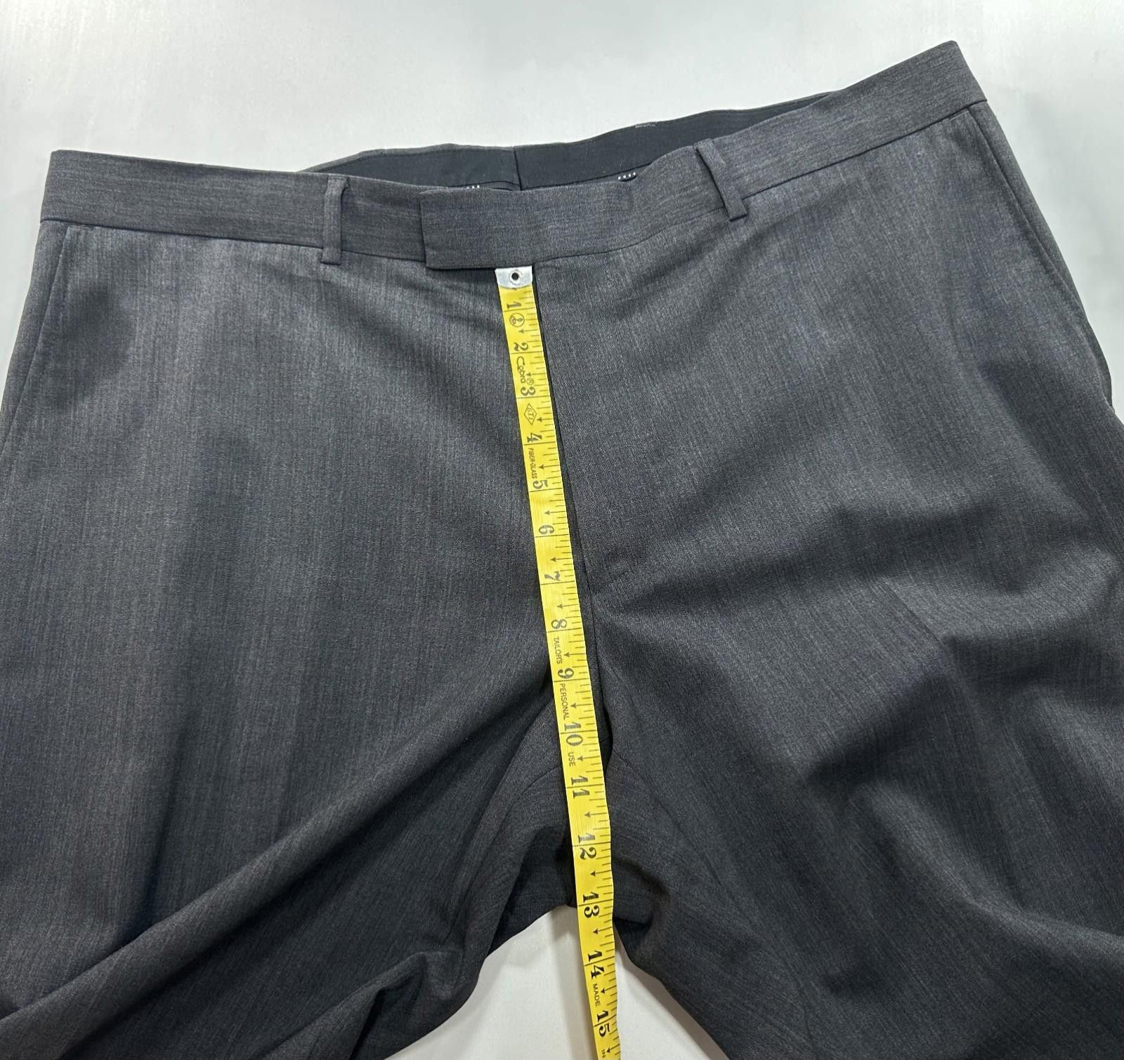 Hugo Boss Hugo Boss Flat Front Dress Pants Gray Mens 42/30 Size US 42 / EU 58 - 5 Thumbnail