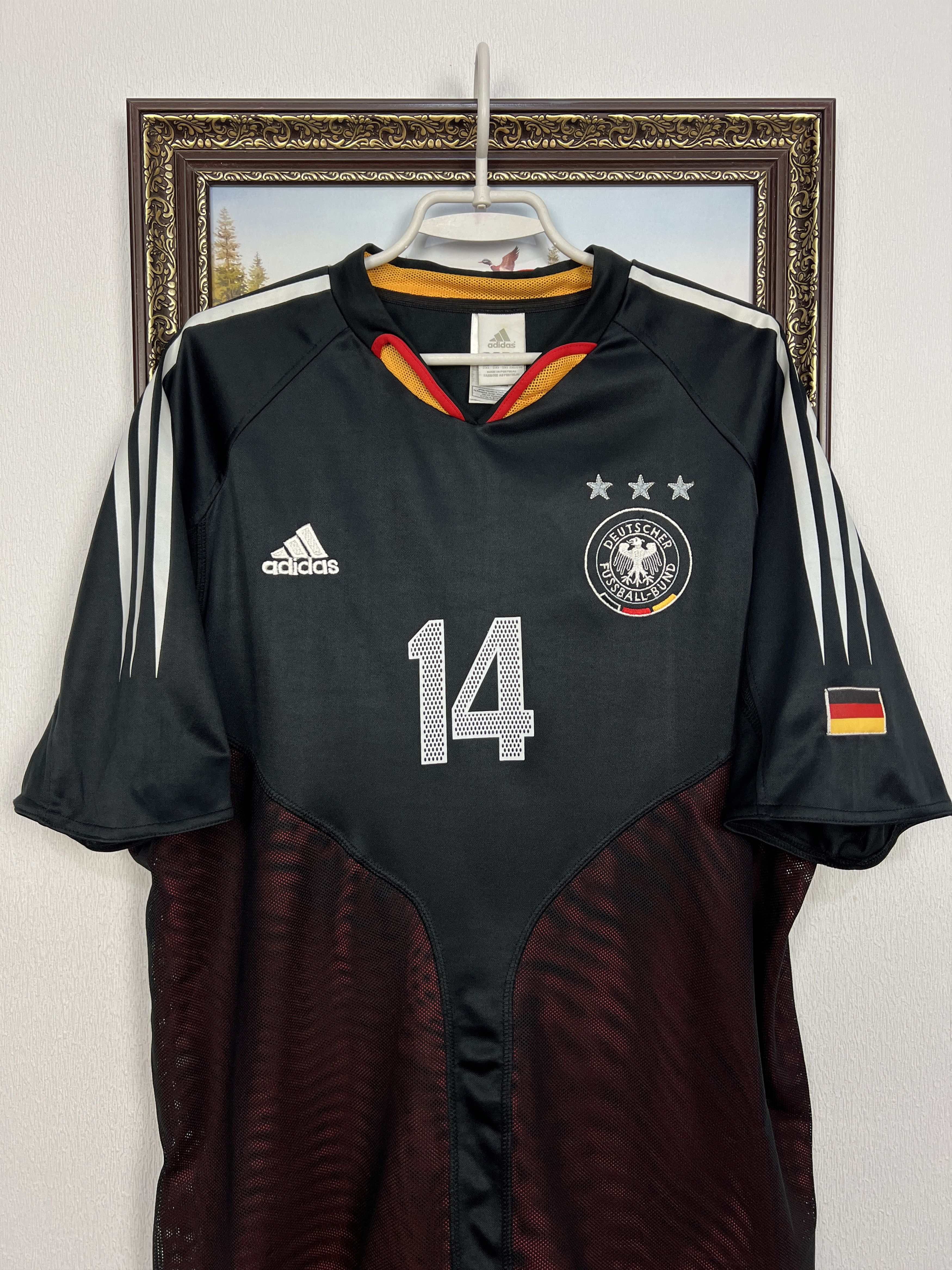 Adidas Germany football shirt Soccer #14 Asamoah Jersey Trikot Size US XXL / EU 58 / 5 - 2 Thumbnail
