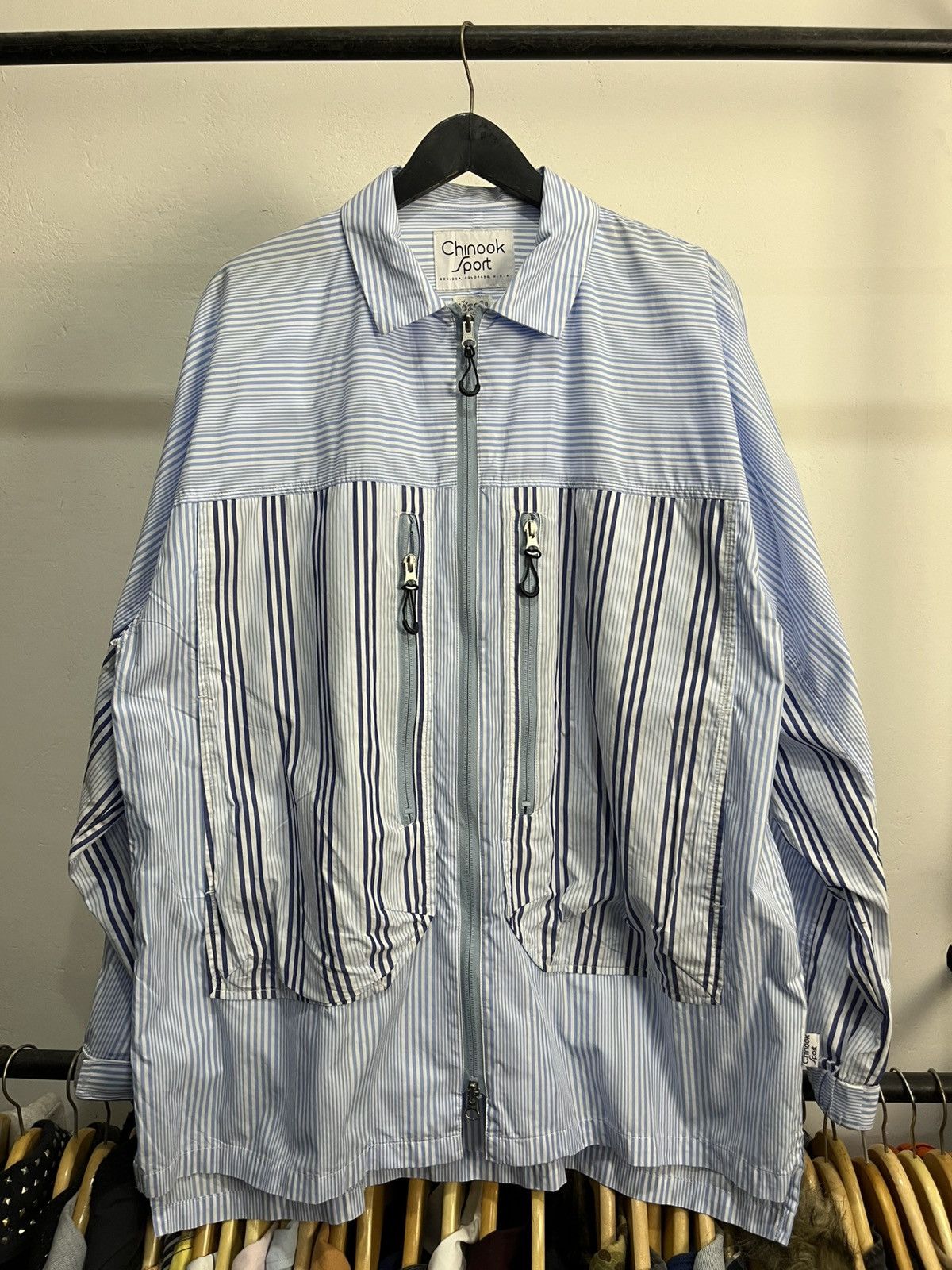 Japanese Brand Aozora blue heaven Big Pocket junya Watanabe Style overshirt Size US XL / EU 56 / 4 - 2 Thumbnail