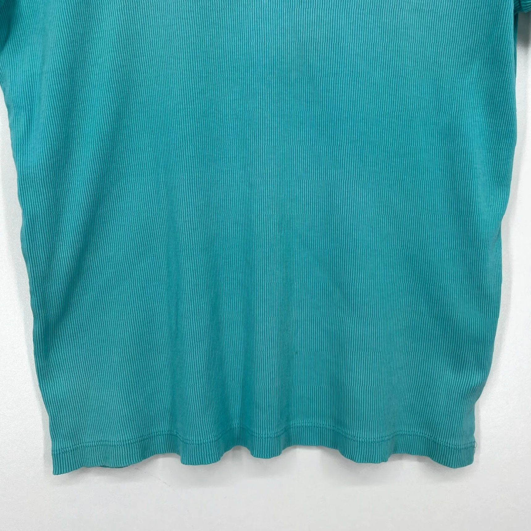 Ralph Lauren Lauren Ralph Lauren Blouse Women's M Blue Logo Ribbed Tie Clouse Accent Shirt Size M / US 6-8 / IT 42-44 - 3 Thumbnail