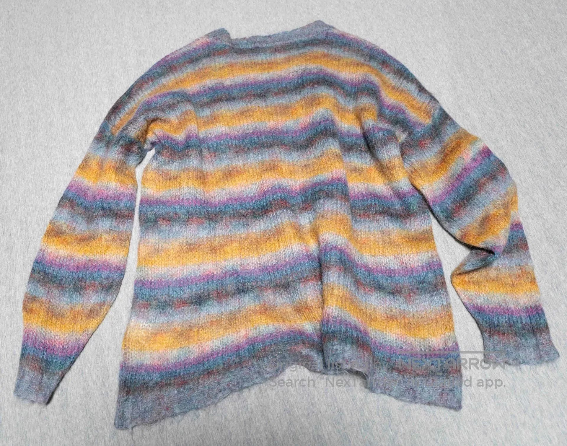Chloe Chloe Rainbow Stripe Oversized Mohair Sweater. Size S / US 4 / IT 40 - 2 Thumbnail
