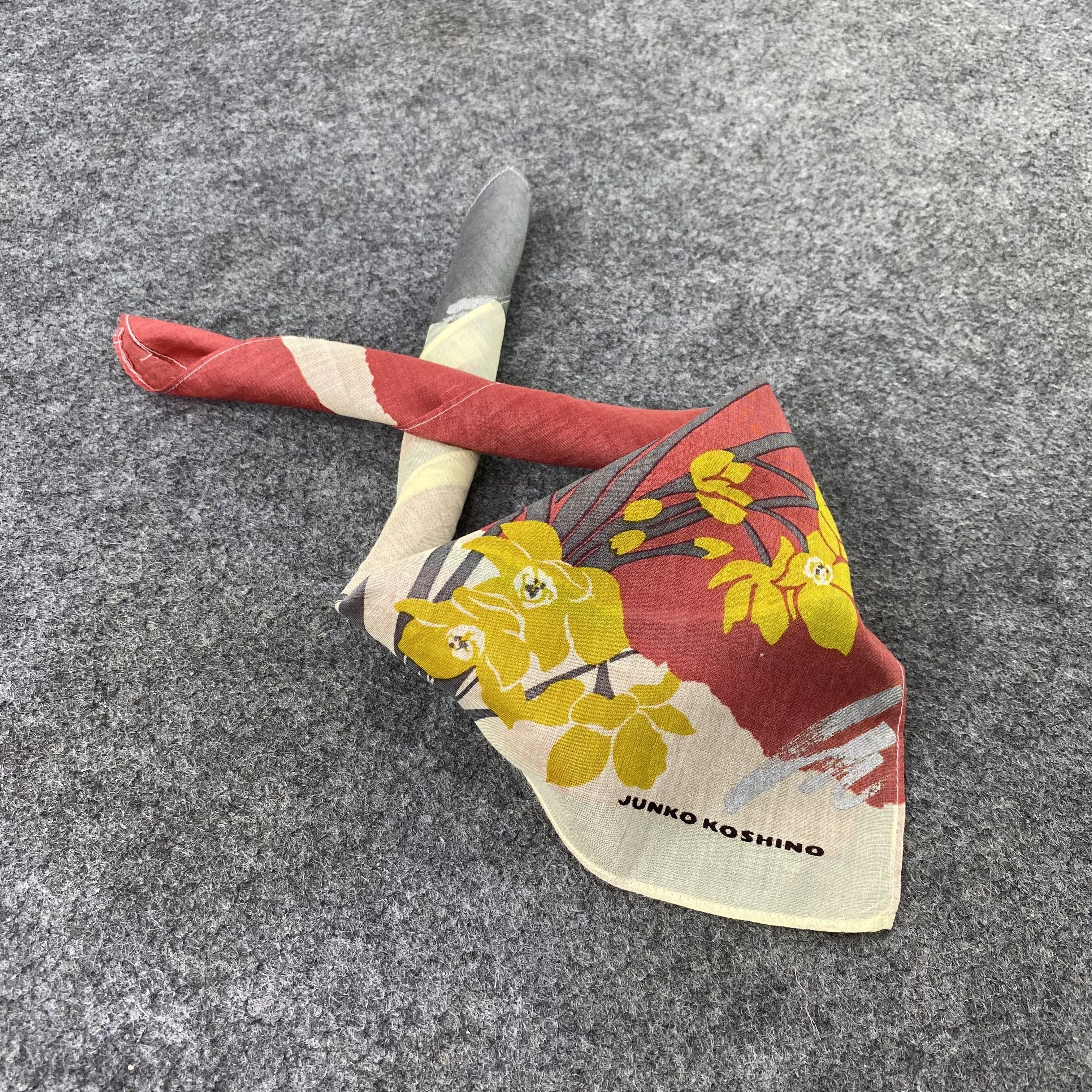 Japanese Brand Junko Koshino Handkerchief / Bandana / Neckerchief-B1361 Size ONE SIZE - 1 Thumbnail