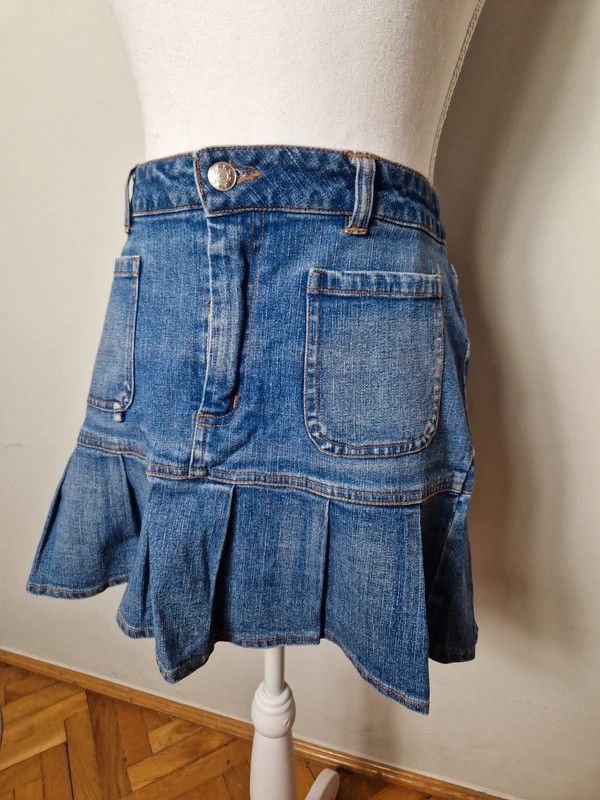 Hysteric Glamour Vintage denim mini skirt y2k 2000s archive avant garde Size 26" / US 2 / IT 38 - 1 Thumbnail