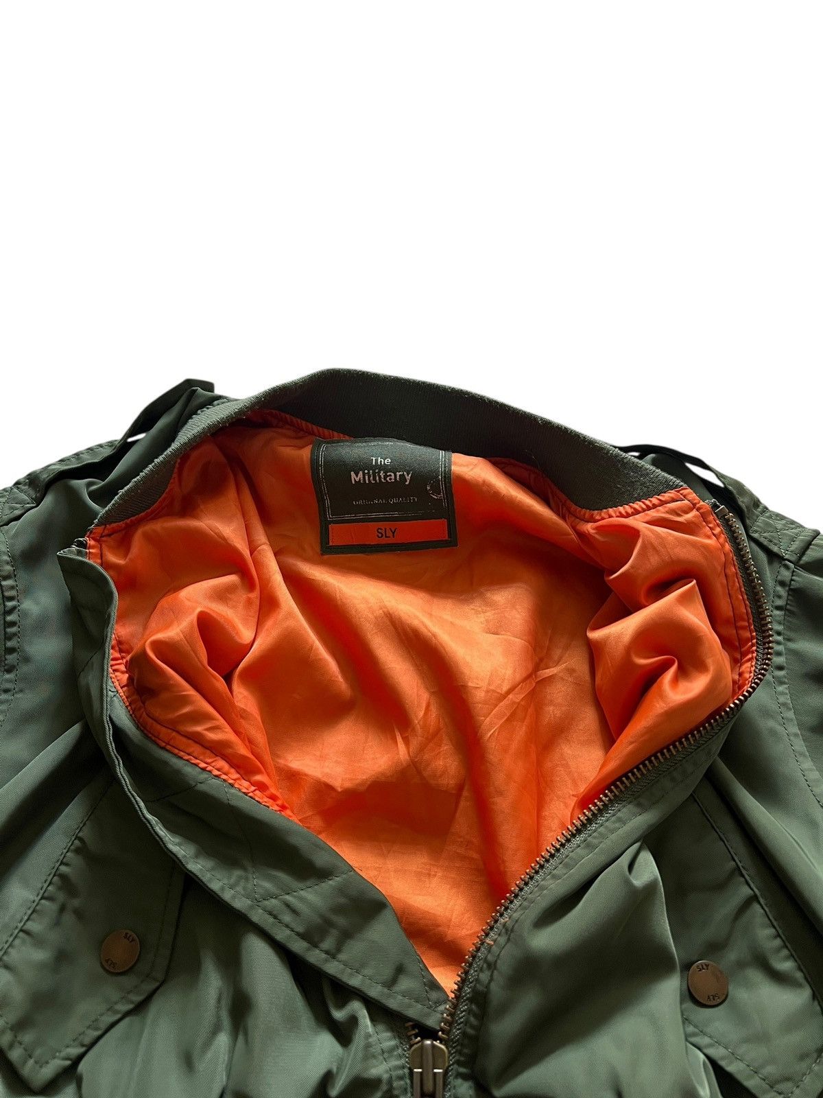 Japanese Brand 2000s SLY Military Cropped Bomber Jacket Size S / US 4 / IT 40 - 11 Thumbnail