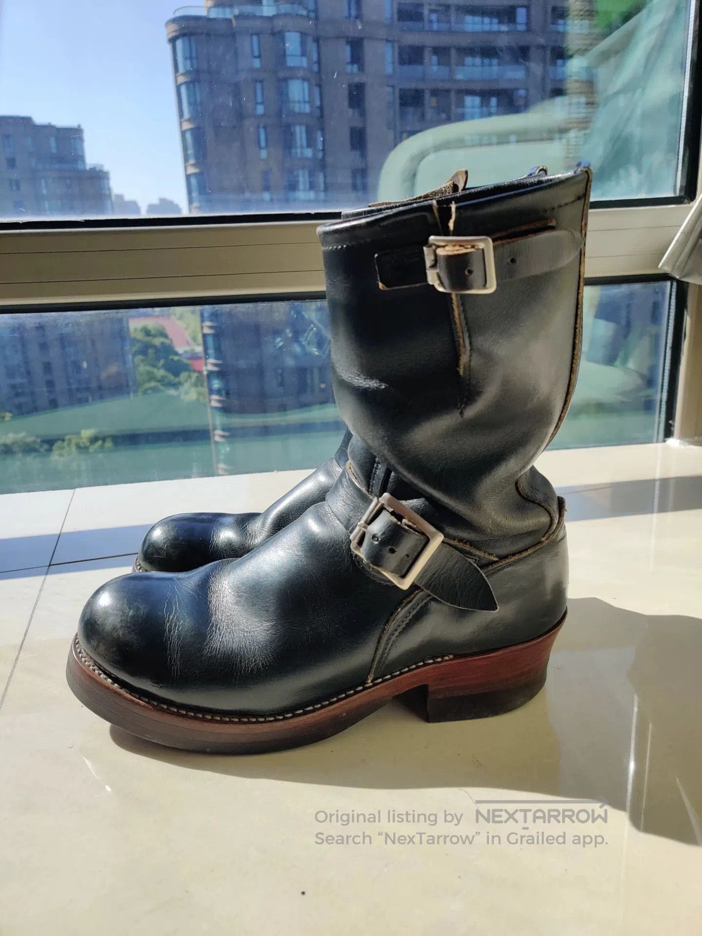 Red Wing Red Wing Engineer Boots with Black Finish. Size US 7.5 / EU 40-41 - 2 Thumbnail