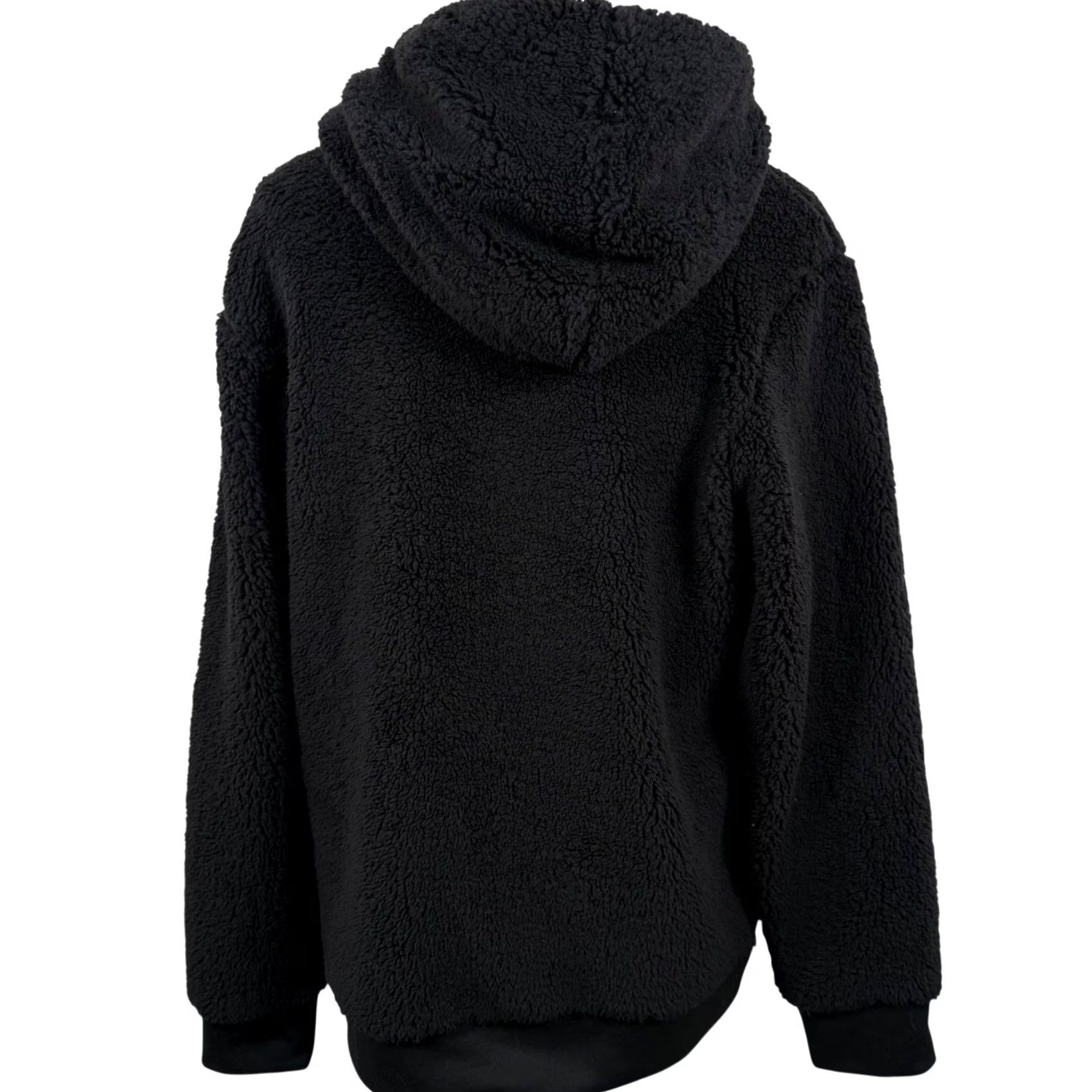 Vintage Artisans Black Fuzzy Sherpa Hoodie M Neutral Kangaroo Pocket Vacation Souvenir Size US M / EU 48-50 / 2 - 3 Thumbnail
