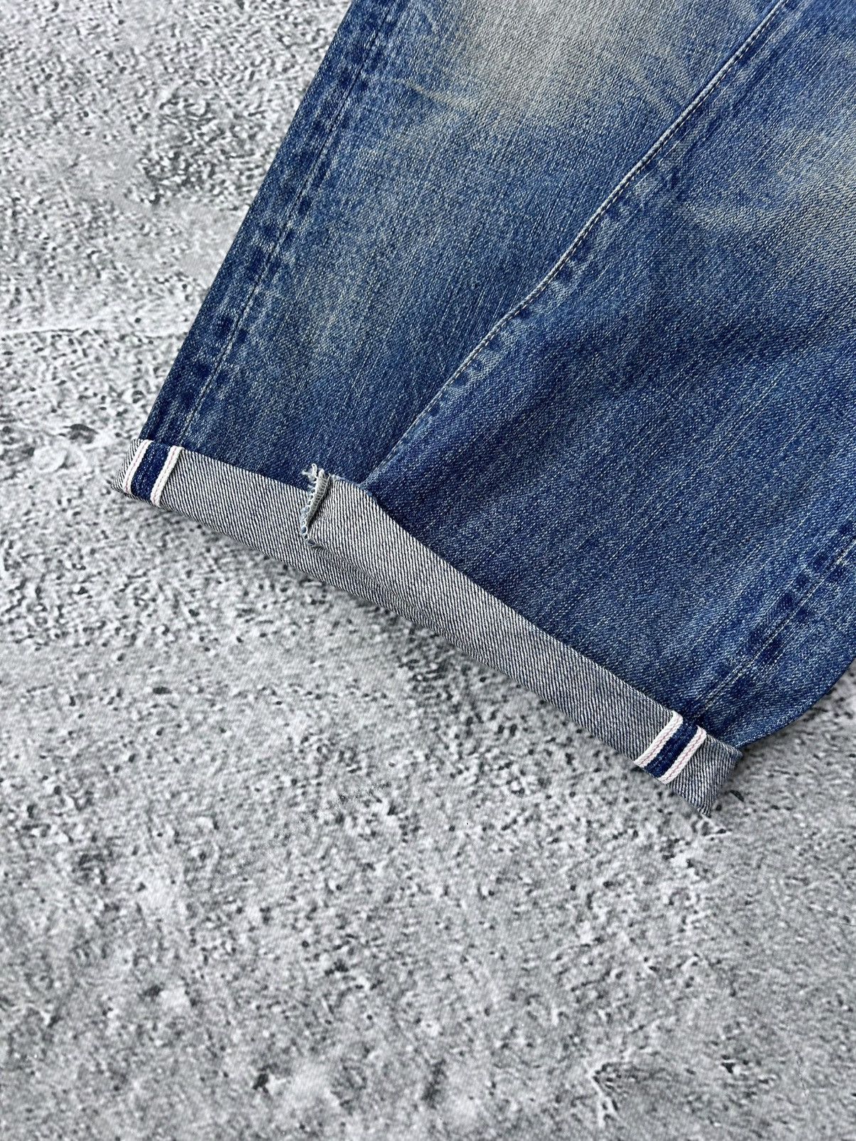 Levi's Vintage Clothing Levis Big E Selvedge Denim Distressed Jeans 505 - 0217 Size US 31 - 2 Thumbnail