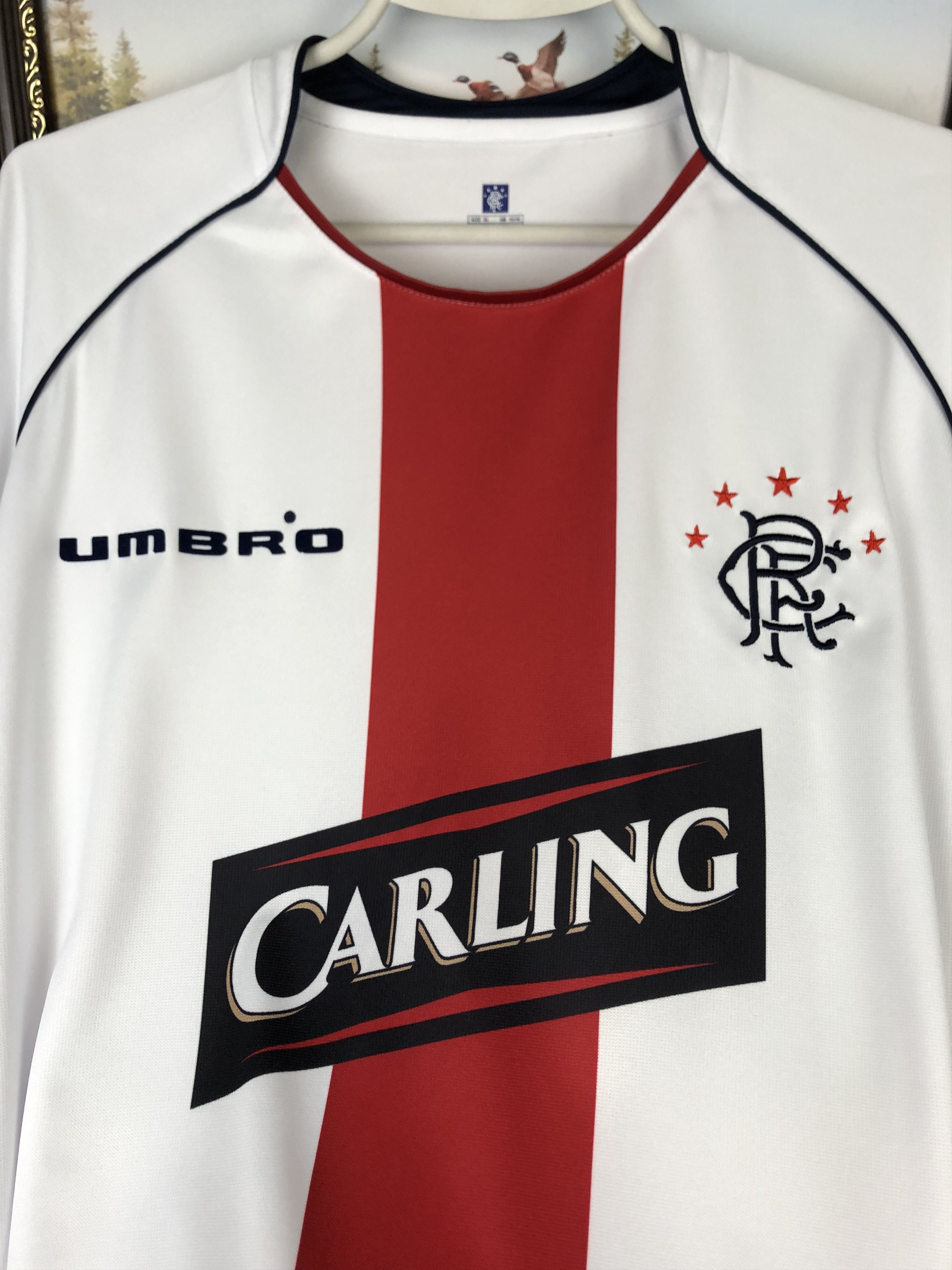 Umbro Glasgow Rangers football shirt 2005 Soccer Umbro Long Sleeve Size US XL / EU 56 / 4 - 3 Thumbnail