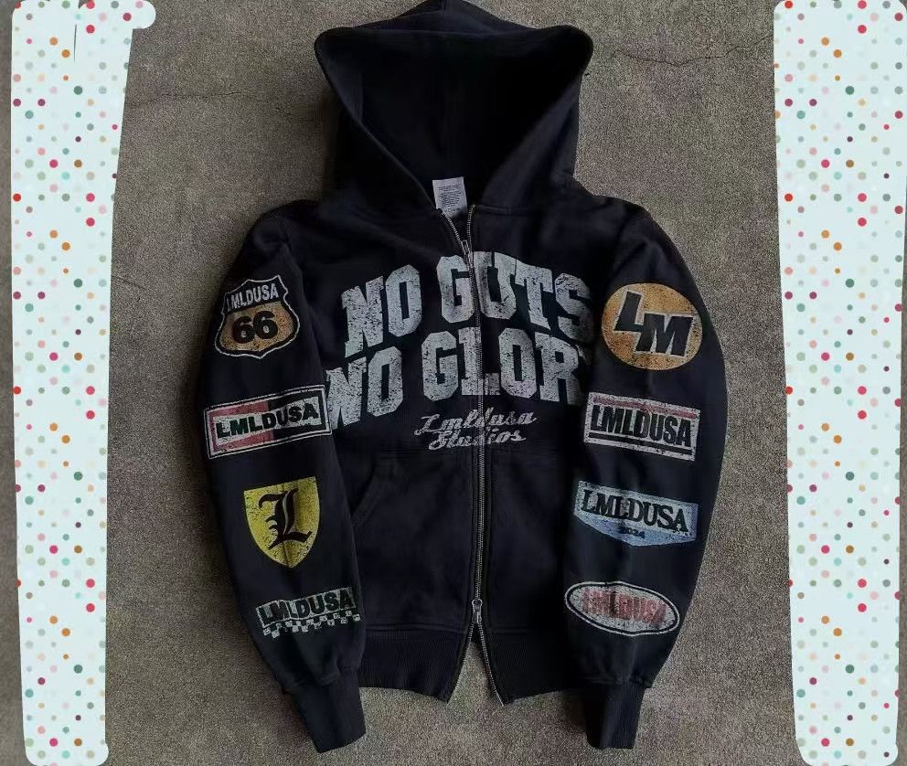 Vintage Streetwear Oversized Printed Zip-Up Jacket Size US M / EU 48-50 / 2 - 1 Thumbnail