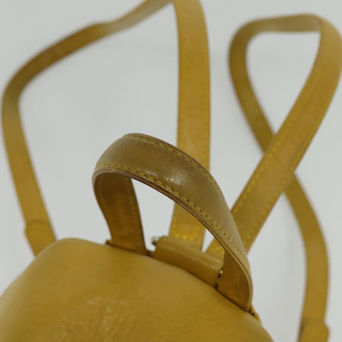 Dior DIOR Backpack Leather Gold Yellow Size ONE SIZE - 7 Thumbnail
