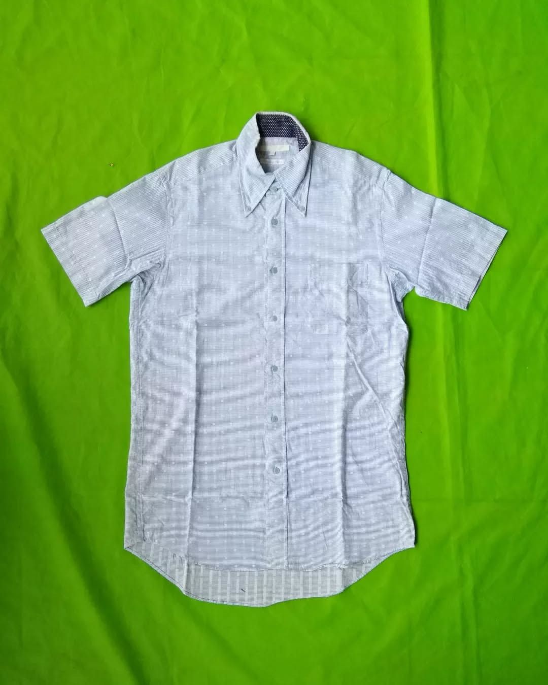 Japanese Brand × Other Male & Co Blue Polkadot Striped Shirt Size US M / EU 48-50 / 2 - 2 Thumbnail