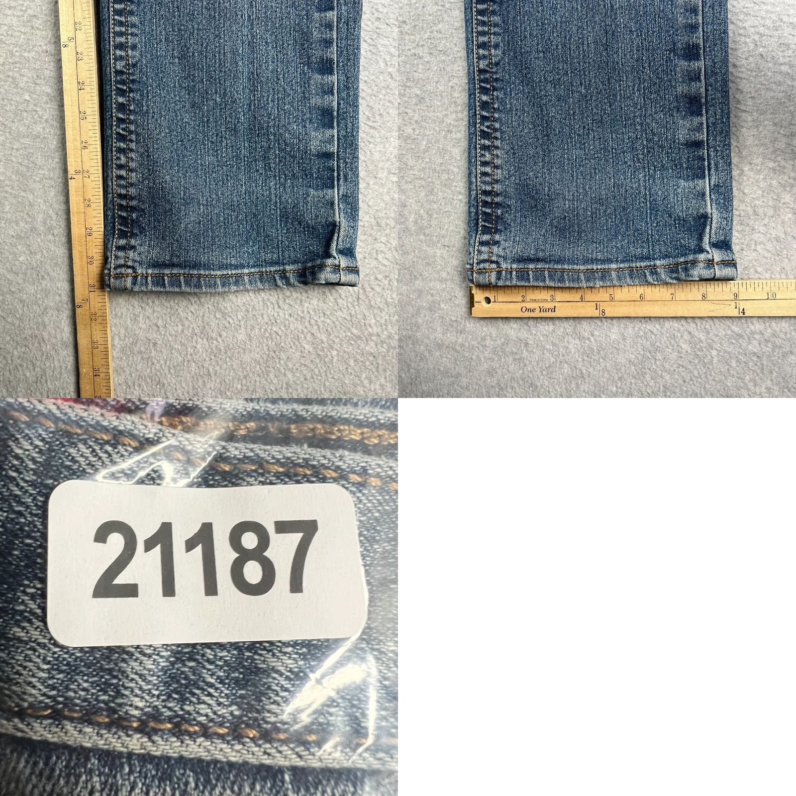 Ariat Ariat Rebar M5 Straight Jeans Stretch Denim 33x32 Mens Blue Western Pants Size US 33 - 8 Thumbnail