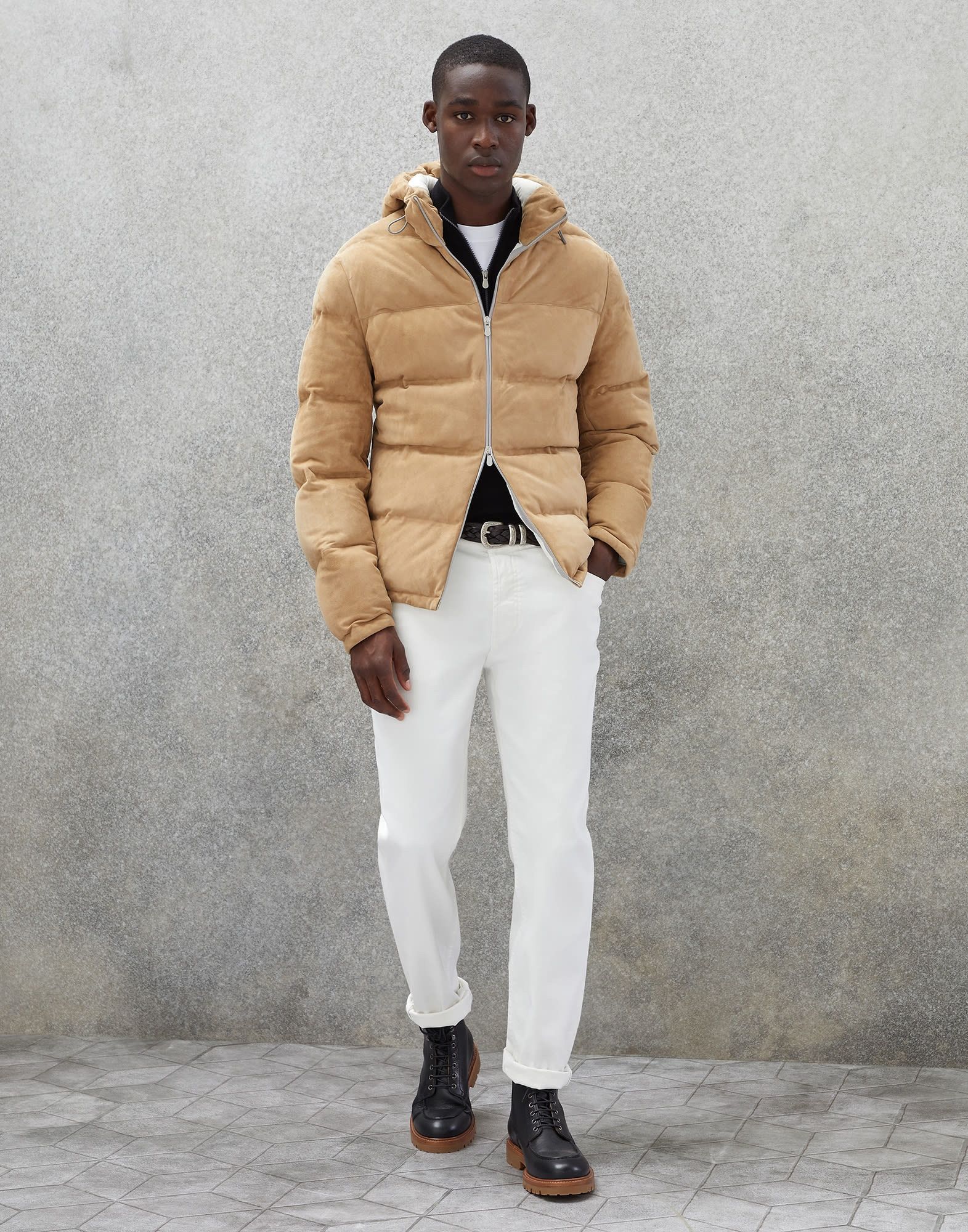 Brunello Cucinelli Jacket in Beige Size US XS / EU 42 / 0 - 1 Thumbnail