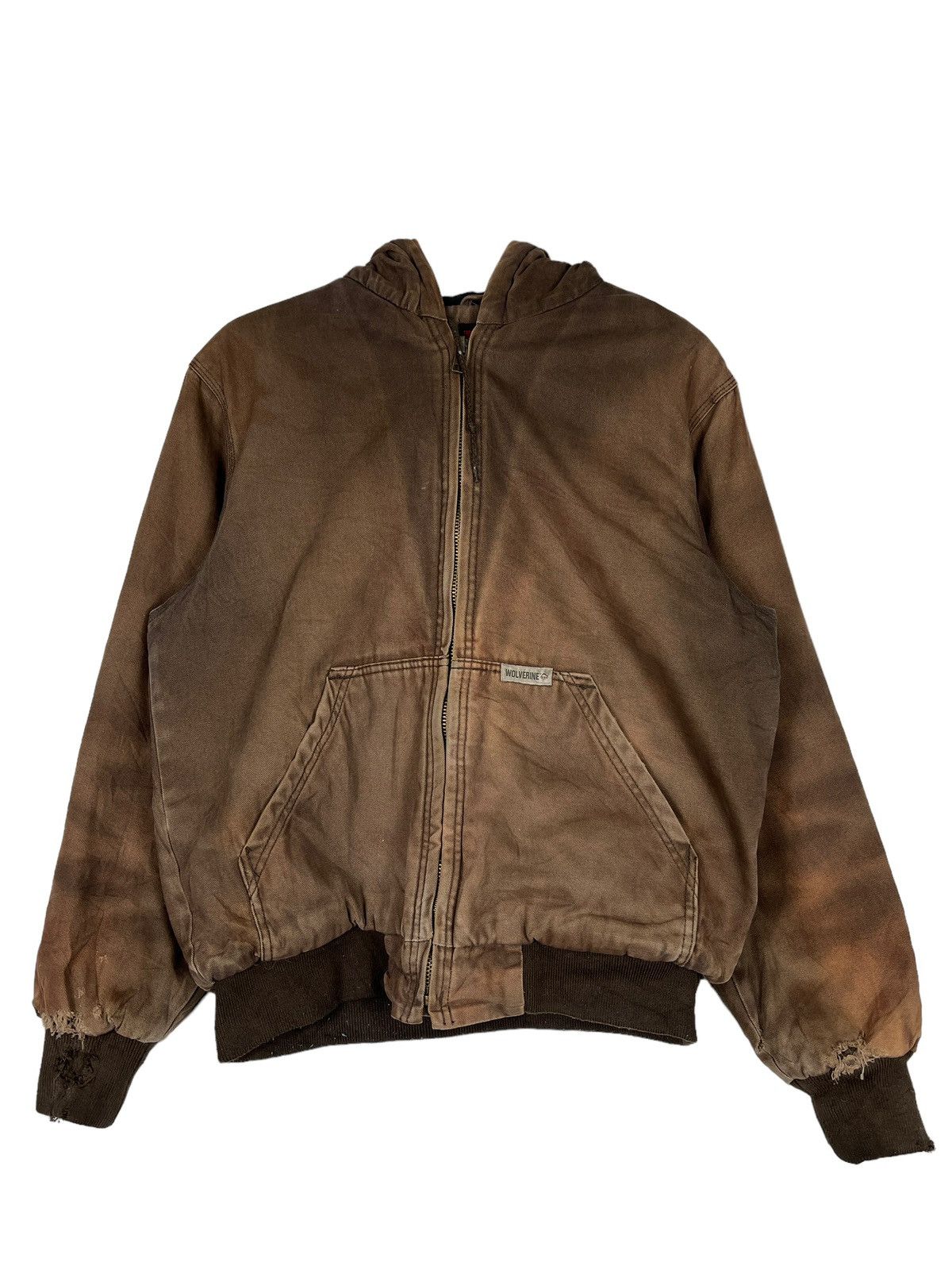 Wolverine 🔥 WOLVERINE DUCK CANVAS DYED DESTROY DISTRESS BOMBER JACKET Size US M / EU 48-50 / 2 - 2 Thumbnail