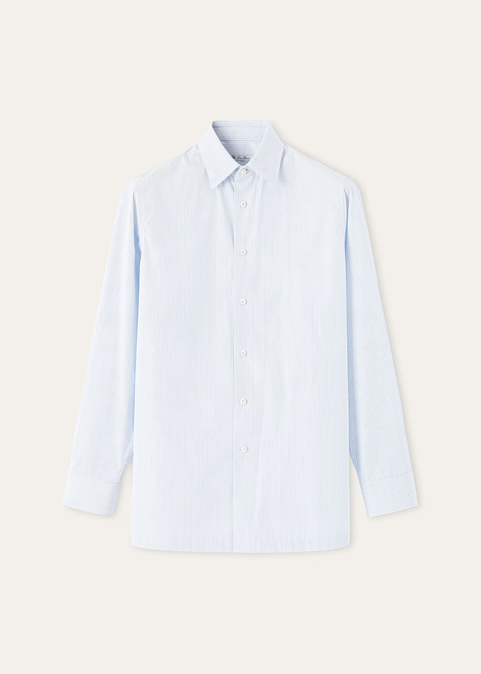 Loro Piana os11x0326 FAQ9811 Filippo Shirt in Light Blue Stripes Size US L / EU 52-54 / 3 - 1 Thumbnail