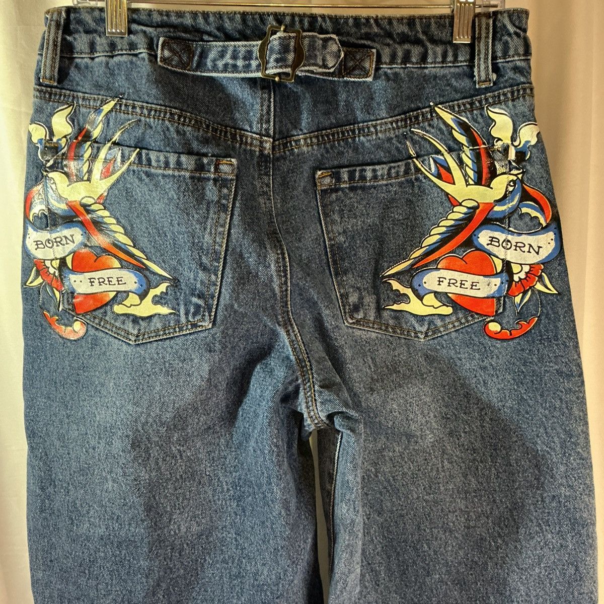 Ed Hardy Ed Hardy Jeans Men’s Size 30 Wide Leg Graphic Y2K Streetwear Size US 30 / EU 46 - 3 Thumbnail
