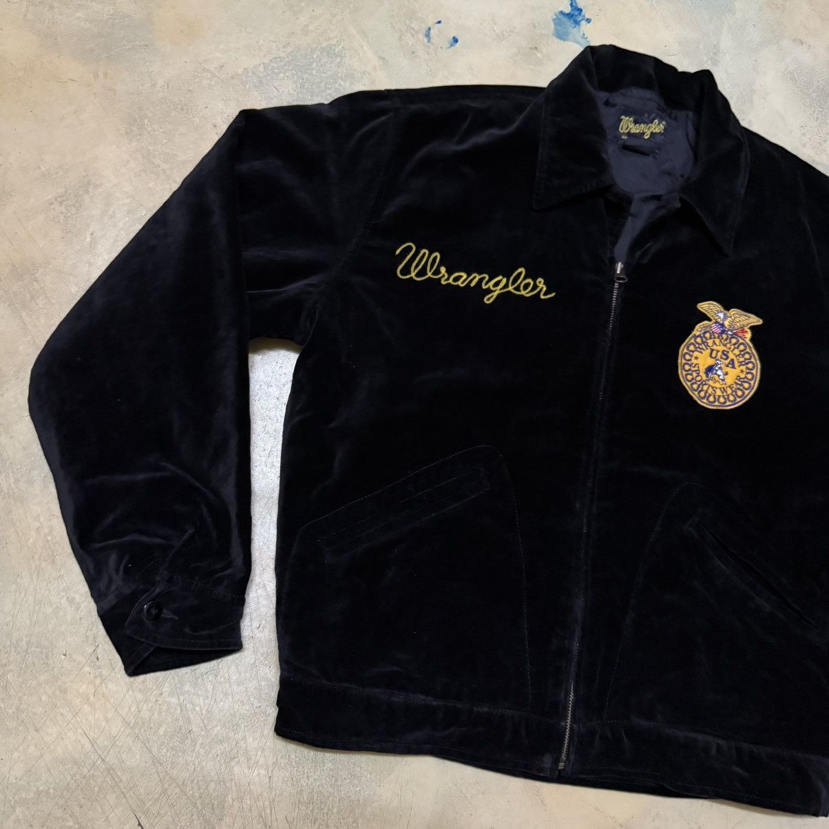 Wrangler Vintage Wrangler FFA Style Jacket Big Logo Size L Size US L / EU 52-54 / 3 - 4 Thumbnail