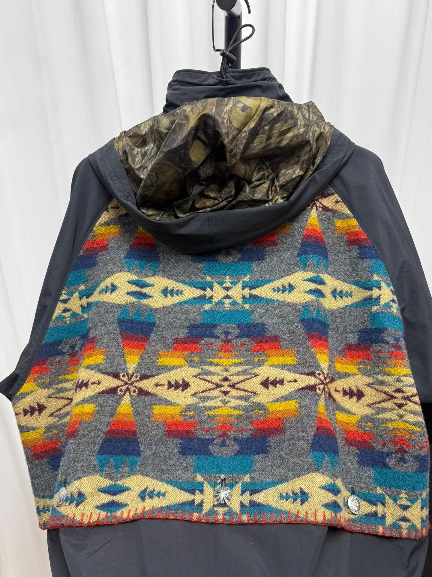 Junya Watanabe Junya Watanabe Silver Button Ethnic Windbreaker K20 Size US M / EU 48-50 / 2 - 7 Thumbnail