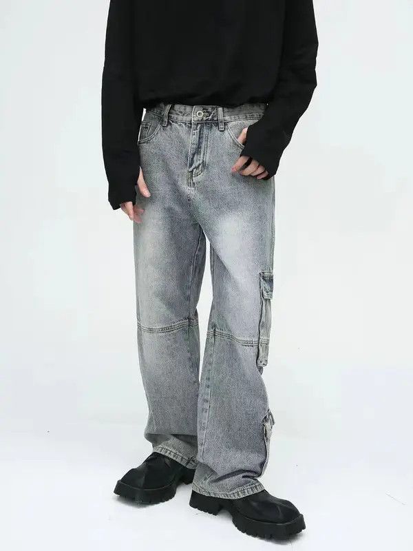 VIBE Retro baggy cargo jeans with big pockets Size US 32 / EU 48 - 3 Thumbnail