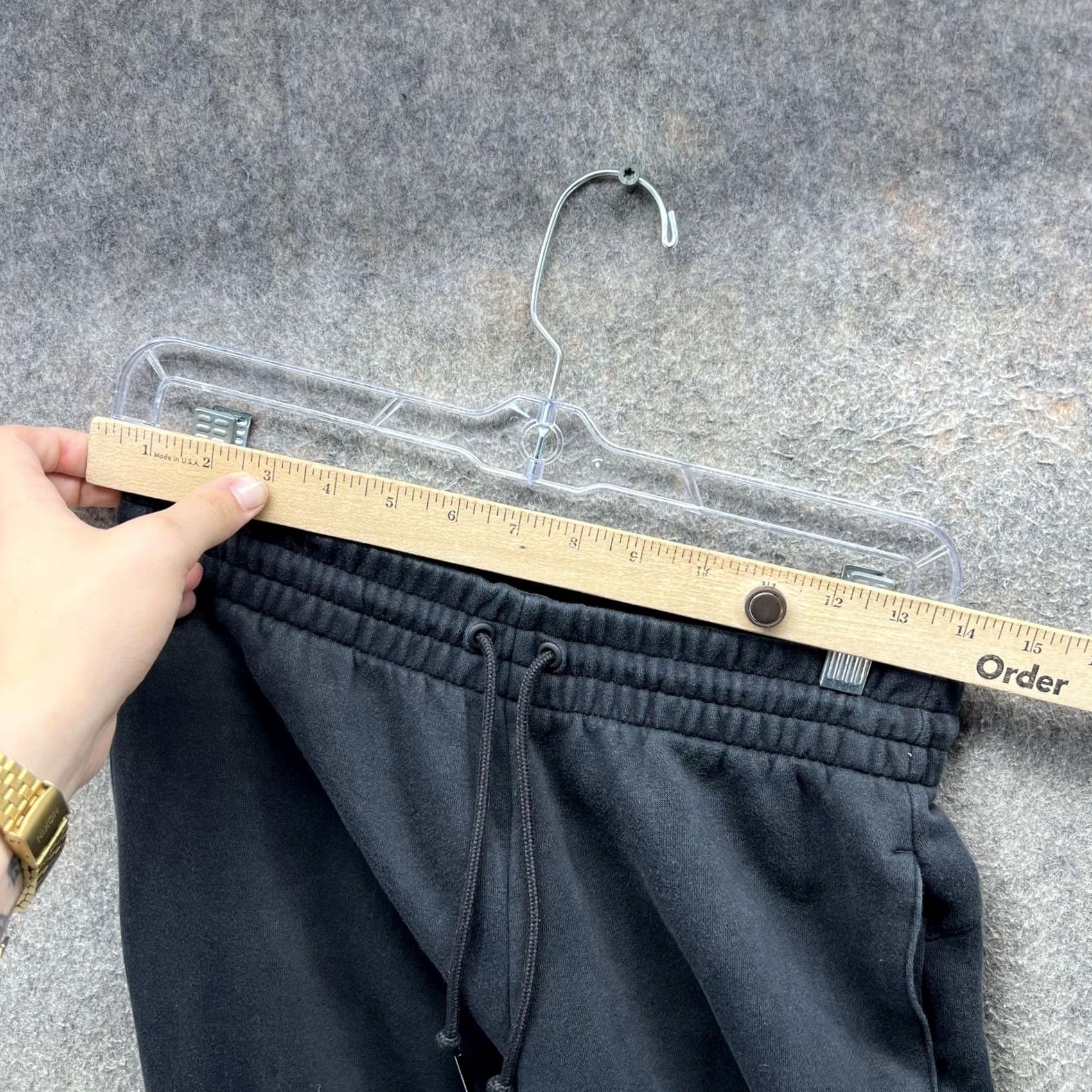 Adidas Adidas Pants Womens XS Black Fleece Joggers Sweatpants Elastic Waist Cuffed Size 26" / US 2 / IT 38 - 5 Thumbnail