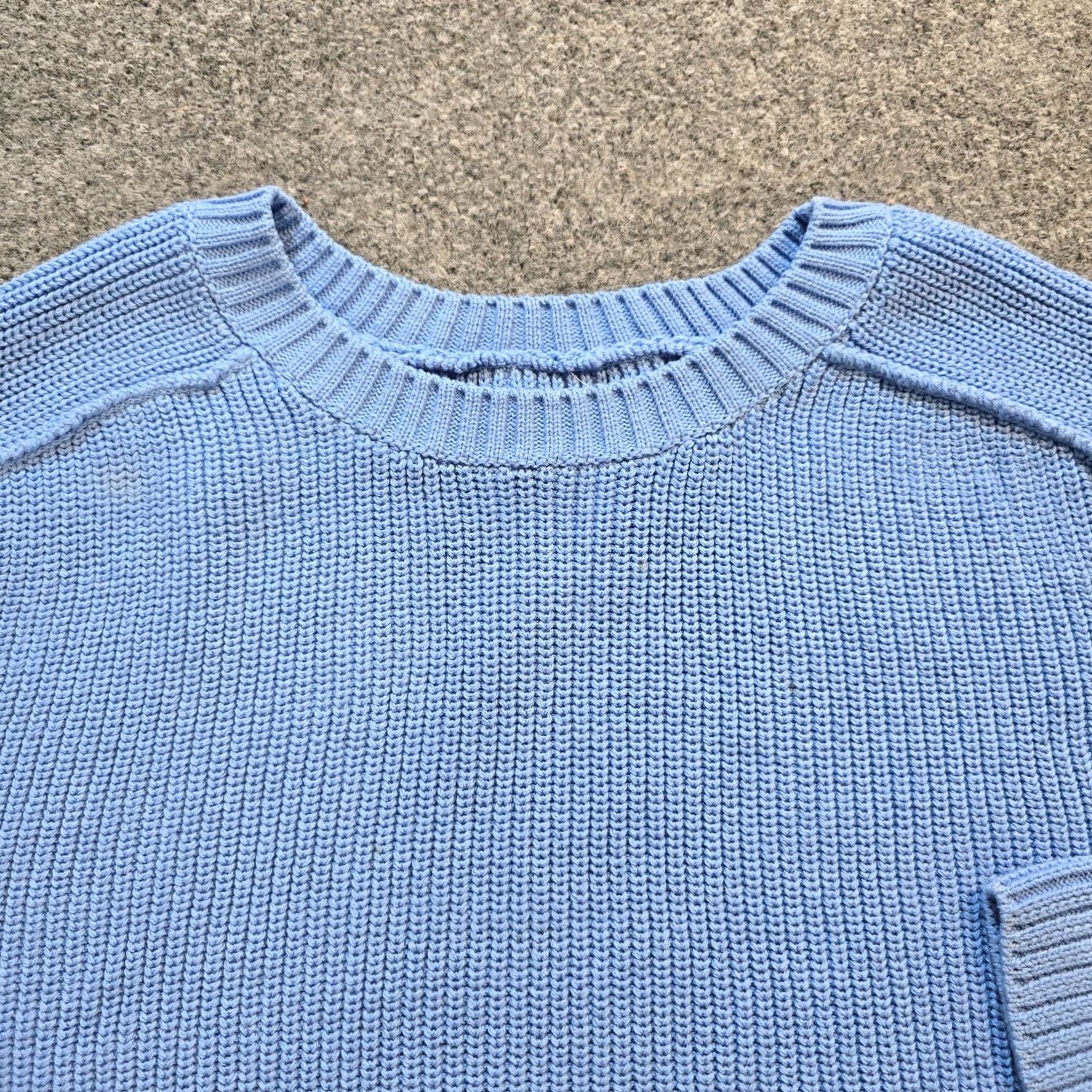 Anthropologie Anthropologie Pilcro Sweater Womens XL Blue Chunky-Knit Pullover Casual Stellar Winter/All-Season Knit Size XL / US 12-14 / IT 48-50 - 2 Thumbnail