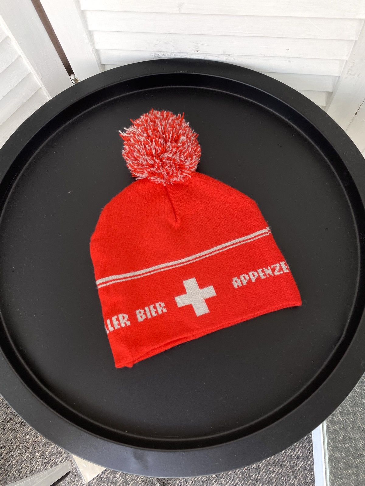 Japanese Brand × USA Olympics × Vintage Vintage 80's Appenzeller Bier Swiss Winter Ski Beanie Hat Size ONE SIZE - 2 Thumbnail