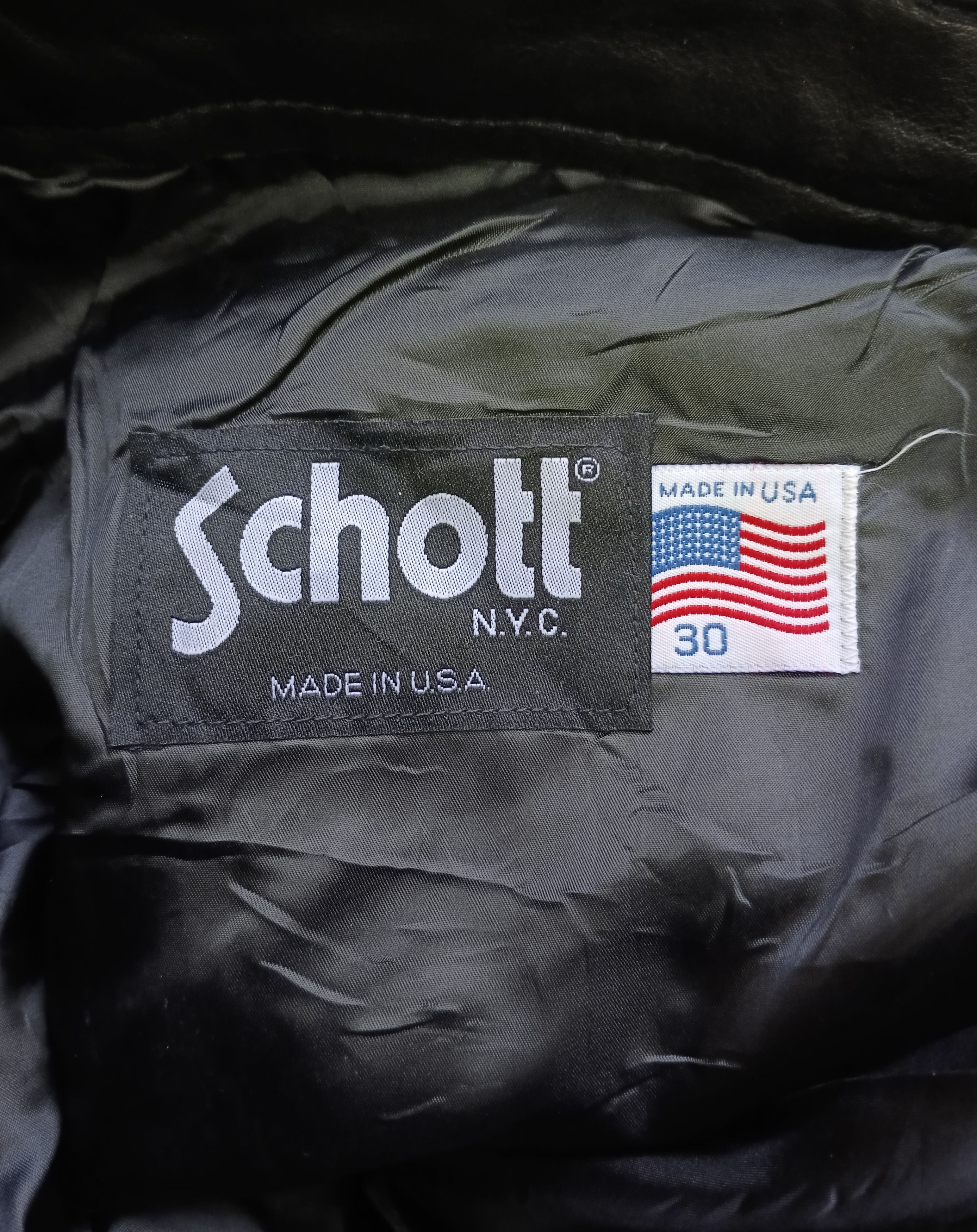 Leather × Schott SCHOTT N.Y.C MADE IN USA LEATHER PANTS Size US 29 - 11 Thumbnail