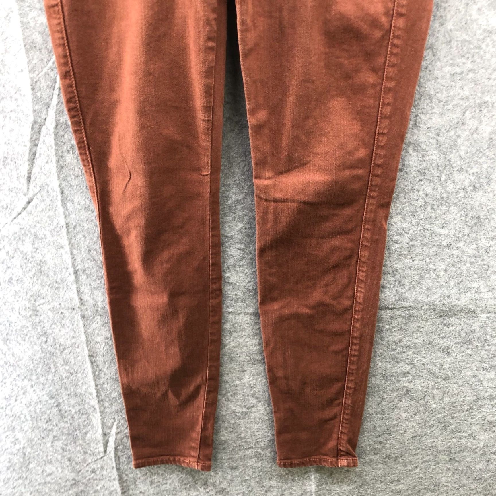 CHOCOOLATE Rich & Skinny Low Rise Skinny Jeans Womens 27 Brown Stretch Denim 5-Pocket Size 27" / US 4 / IT 40 - 4 Thumbnail