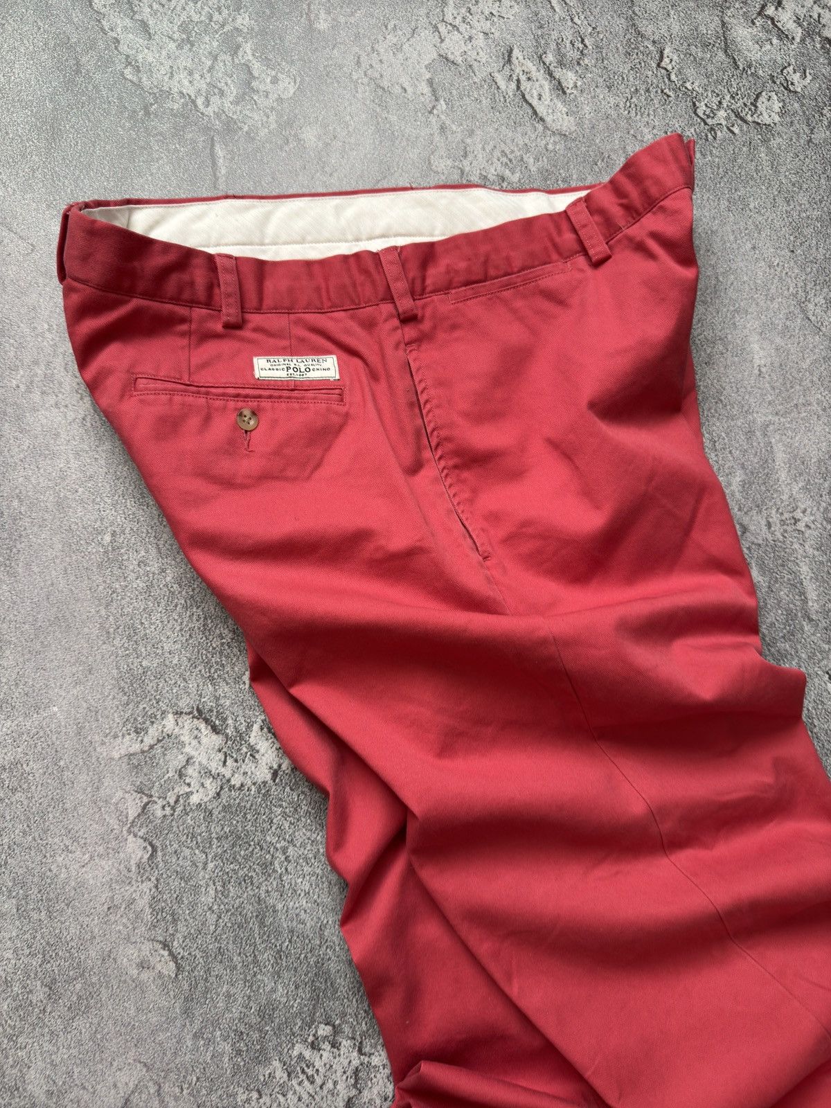 Polo Ralph Lauren Polo Ralph Lauren 36/32 pink chino pant trouser Jean 90s Size US 36 / EU 52 - 16 Thumbnail