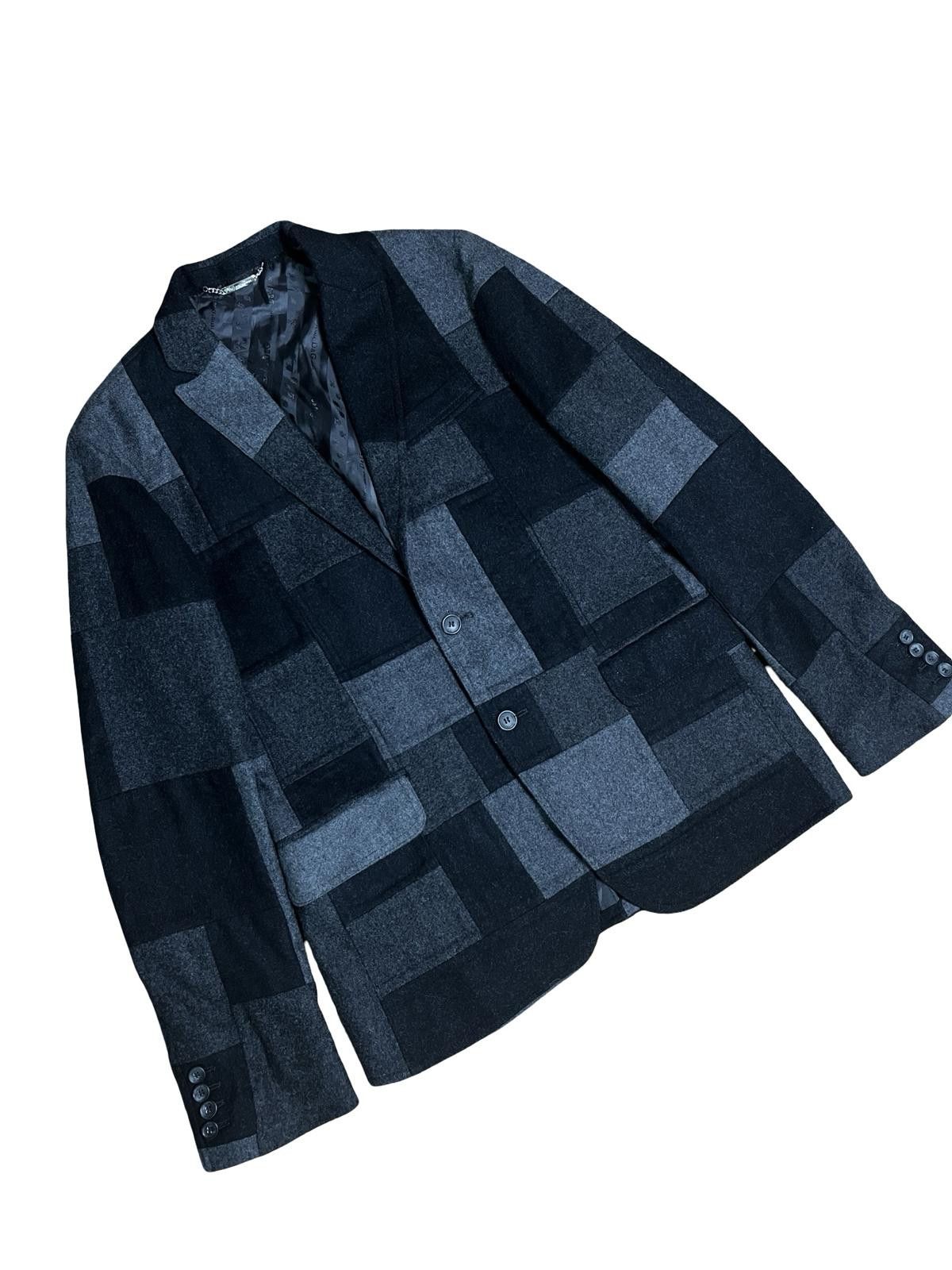 Dolce & Gabbana Dolce & Gabbana D&G Wool Cashmere Patchwork Blazer 48 Size 38R - 3 Thumbnail