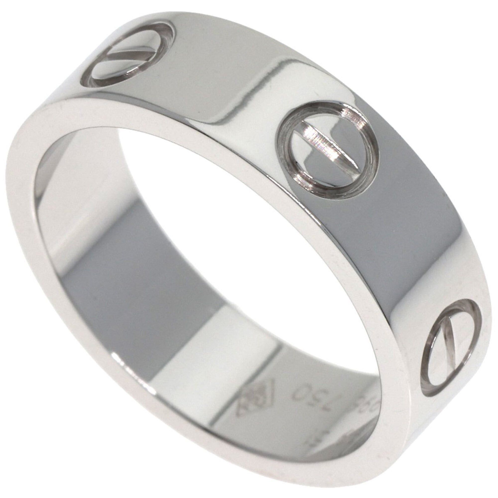 Cartier Cartier Love Ring #51, 18K White Gold, Women's Ring, CARTIER Size ONE SIZE - 1 Thumbnail