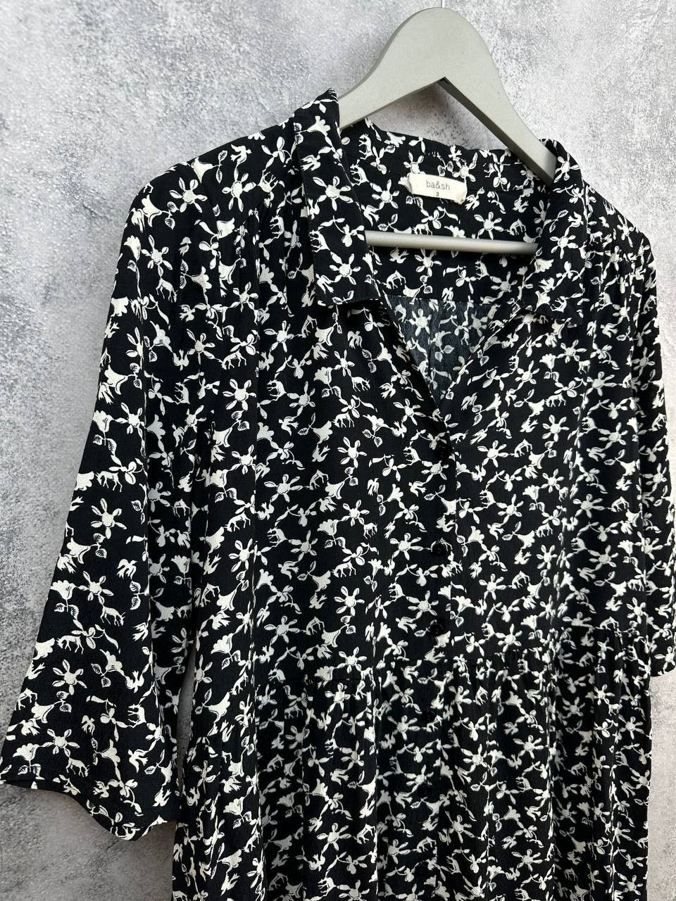 ba&sh RRP $300 Ba&sh Paris Floral Smock Style Dress French Chic Size L / US 10 / IT 46 - 4 Thumbnail