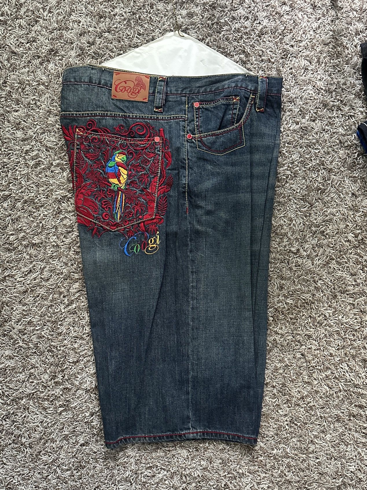 Coogi COOGI denim jean shorts + embroidered parrot Size US 36 / EU 52 - 3 Thumbnail